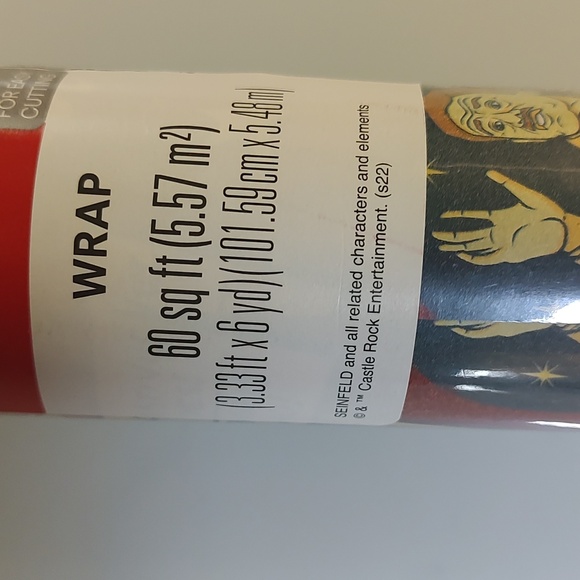 Seinfeld Gift Wrap Festivus Christmas wrapping paper 60sqft - Picture 9 of 9